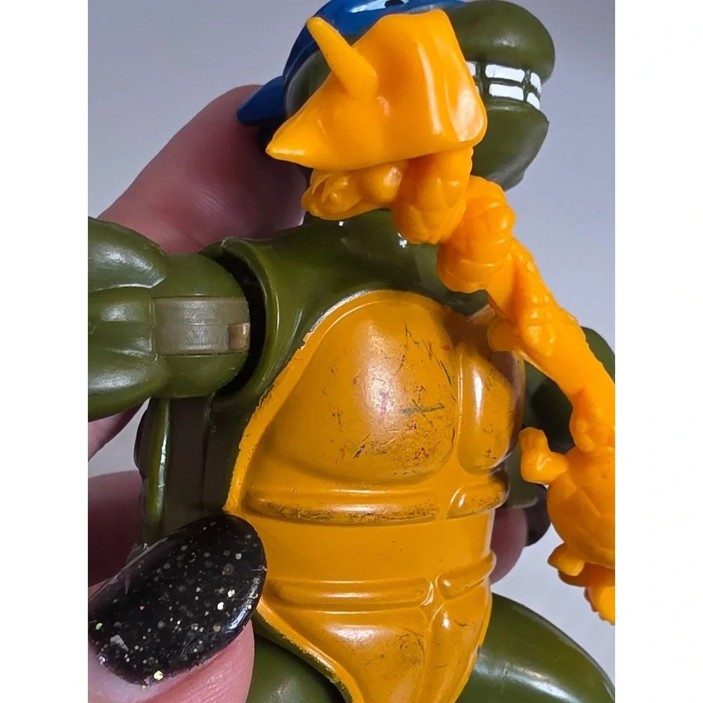 1990 Playmates TMNT‎ Wacky Action Sword Slicin' Leonardo action figure as is
